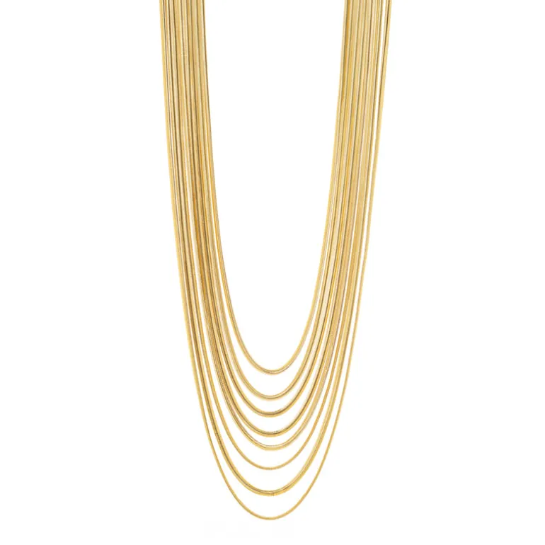 Collana multifilo lunga Cleopatra - Oro