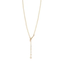 Collana perle e pendente Kelly - Bianco