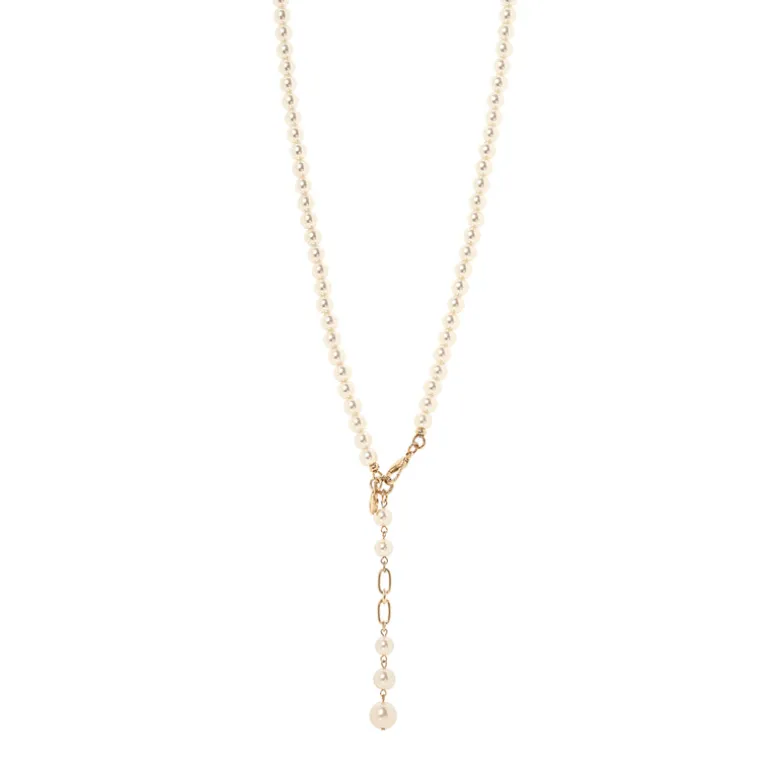Collana perle e pendente Kelly - Bianco