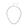 Collana serpentina corta Cleopatra - Argento