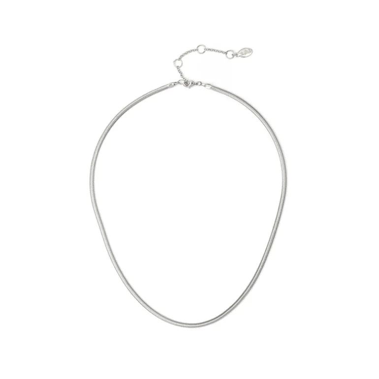 Collana serpentina corta light Cleopatra - Argento