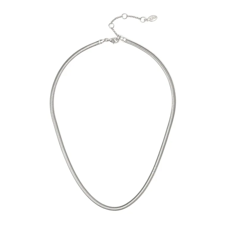 Collana serpentina sottile Cleopatra - Argento