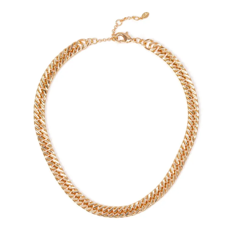 Girocollo a maglia cubana Chains - Oro
