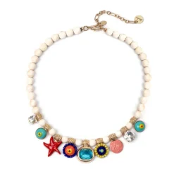 Girocollo boule e pendenti Partenope - Multicolor