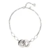 Girocollo con charm a semi cerchi Amaranta - Argento