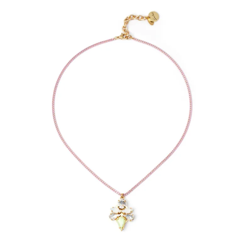 Girocollo con insettino pendente Flora - Multicolor