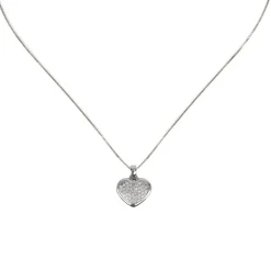 Girocollo con pendente a cuore Pearl - Bianco