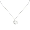 Girocollo con pendente a cuori Pearl - Bianco