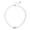 Girocollo di perle Leila - Argento