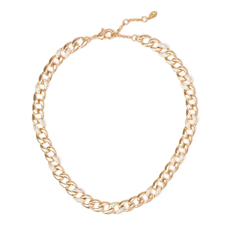 Girocollo groumette Chains - Oro