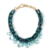 Girocollo Jane con Perle Giapponesi - Turchese