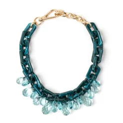 Girocollo Jane con Perle Giapponesi - Turchese