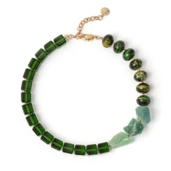 Girocollo Jane Fluorite e Crisocolla - Verde