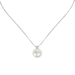 Girocollo perla e zircone Pearl - Bianco