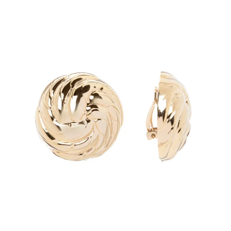 Orecchini a bottone spiralato Amaranta - Oro