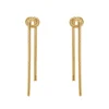 Orecchini a catena annodata Cleopatra - Oro