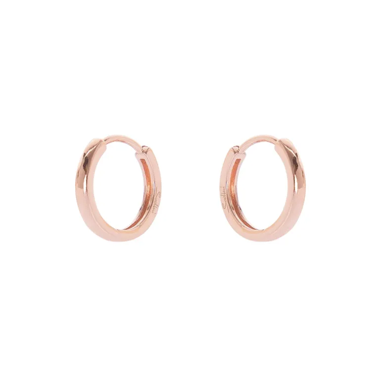 Orecchini a cerchio Malibù - Oro rosa