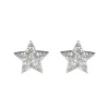 Orecchini a stella con zirconi Pearl - Bianco