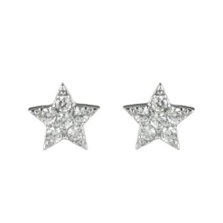 Orecchini a stella con zirconi Pearl - Bianco