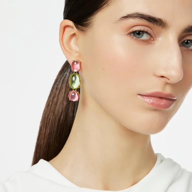 Orecchini a tre cabochon Blossom - Multicolor