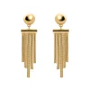 Orecchini barretta e frangia Cleopatra - Oro