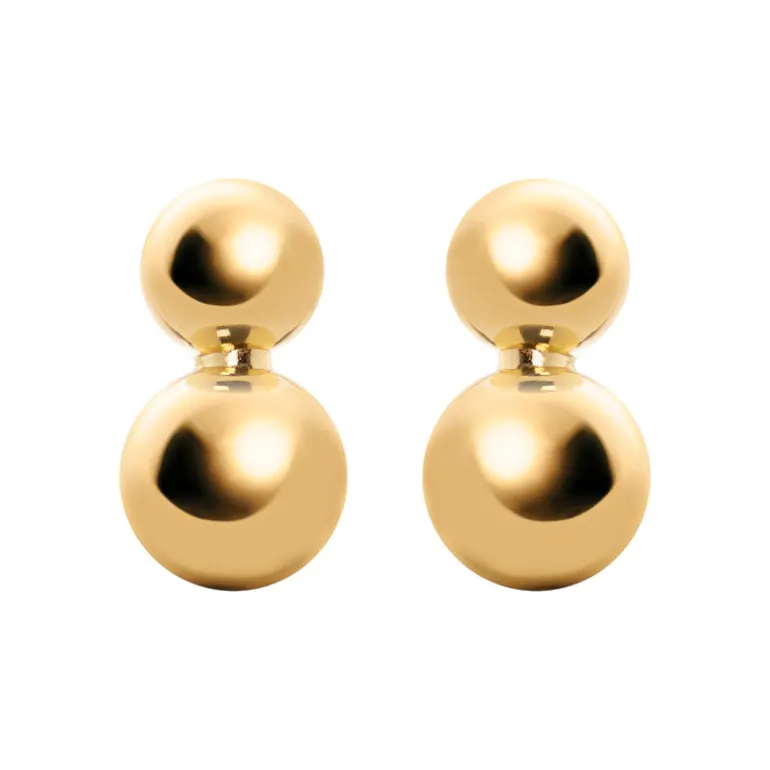 Orecchini boule e cupolina Sissi - Oro