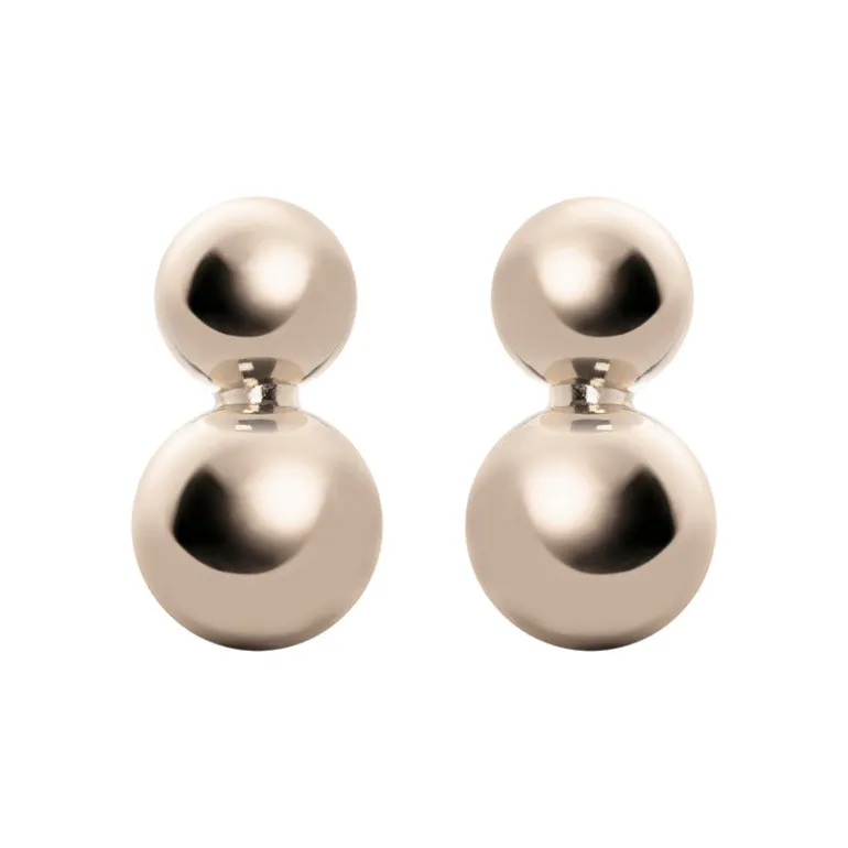 Orecchini boule e cupolina Sissi - Bronzo