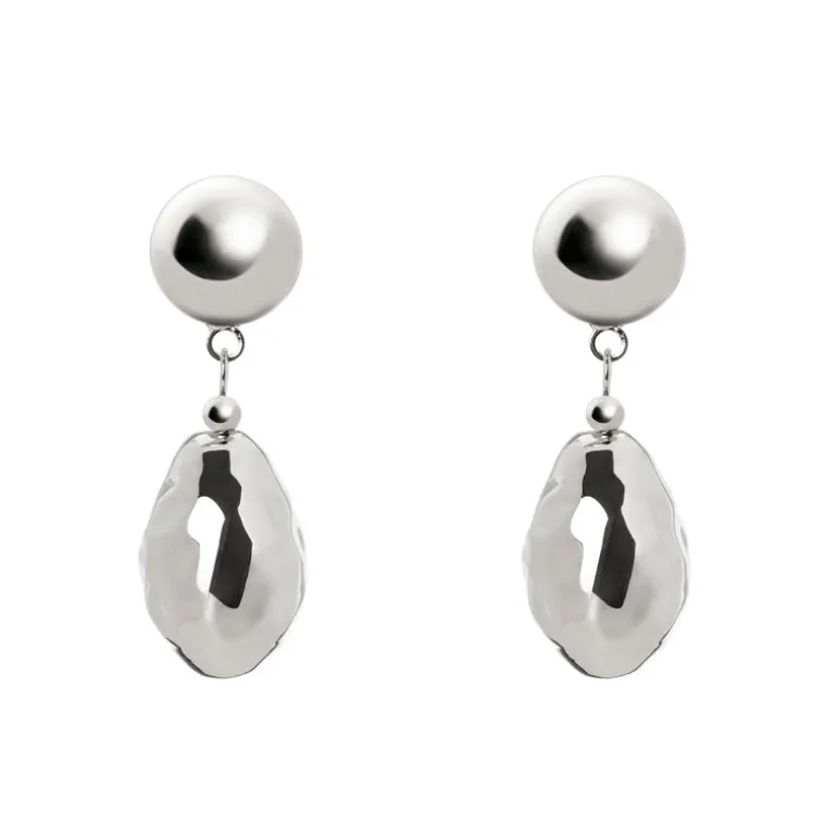 Orecchini calottina e perla barocca Leila - Argento