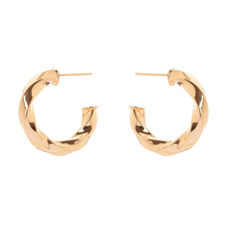 Orecchini cerchio spiralato Domus - Oro