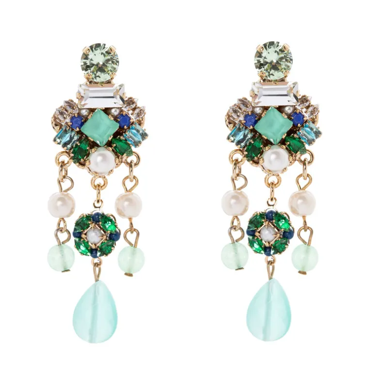 Orecchini chandelier Sirens - Blu