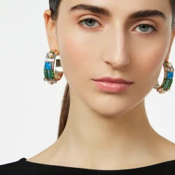 Orecchini con cerchio a fascia Sirens - Blu