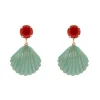 Orecchini con conchiglia pendente Partenope - Multicolor