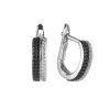Orecchini con doppia veretta di zirconi Pearl - Bianco