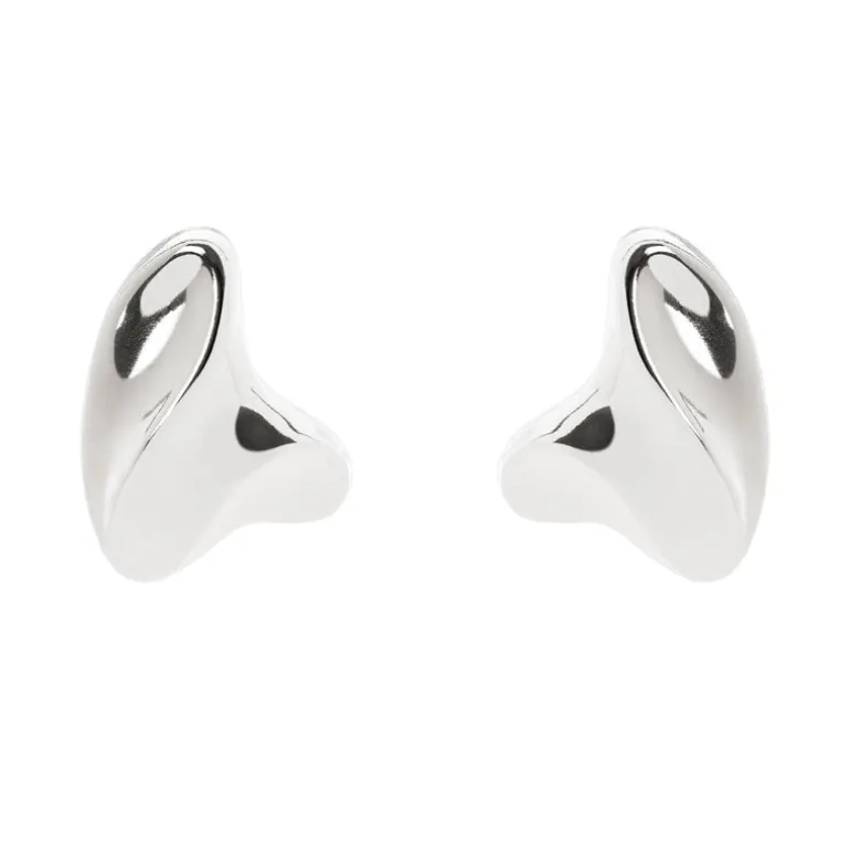 Orecchini con elemento tridimensionale Amaranta - Argento