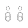 Orecchini con maglia marinara Ginevra - Argento
