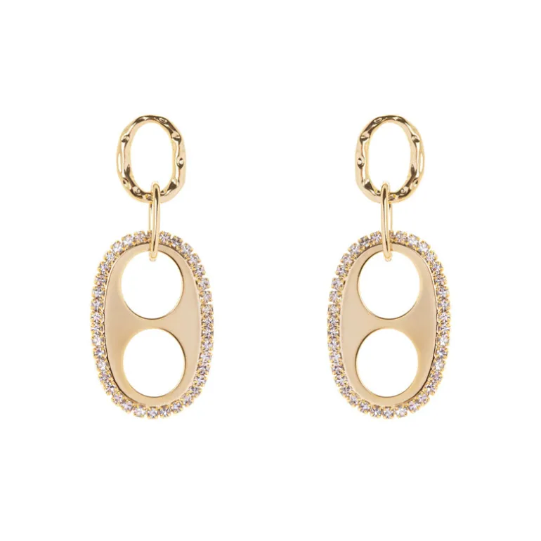 Orecchini con maglia marinara Ginevra - Oro