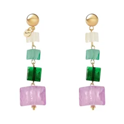 Orecchini con pendente scalare Kaaba - Multicolor