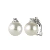 Orecchini con piccolo zircone e perla Pearl - Bianco