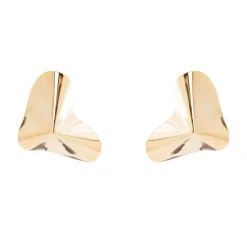 Orecchini con triangolare ondulato Amaranta - Oro