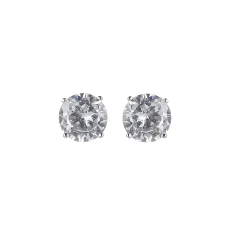 Orecchini con zircone brillante Pearl - Bianco