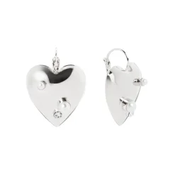 Orecchini cuore e monachella Amaranta - Argento