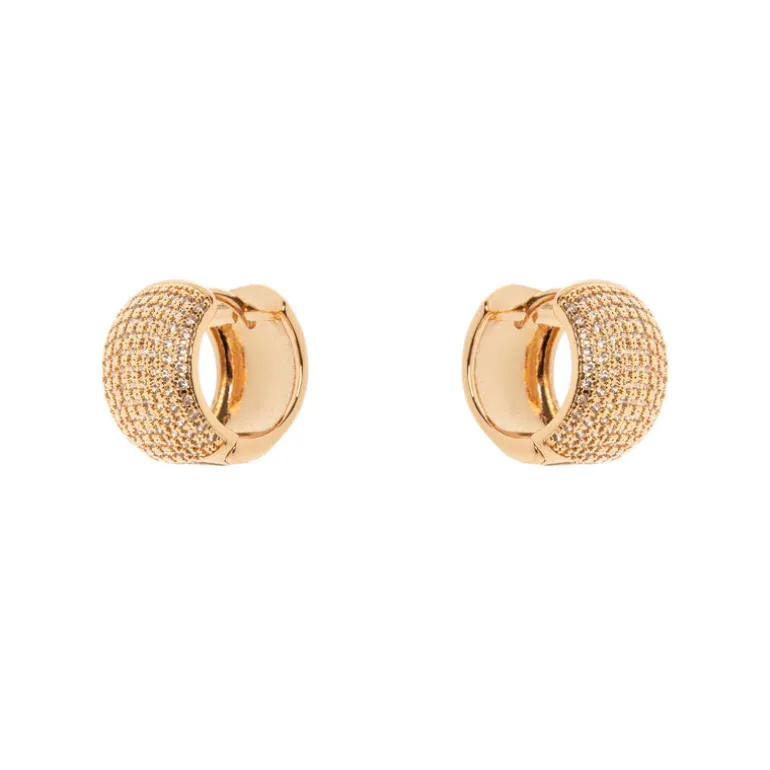 Orecchini mini cerchio largo Ginevra - Oro