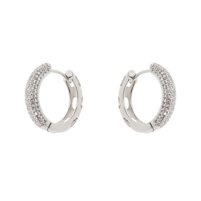 Orecchini mini cerchio leggero Ginevra - Argento