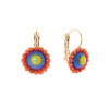 Orecchini monachella, cabochon e perline Partenope - Blu