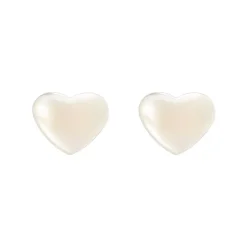 Orecchini perla a cuore Rania - Bianco