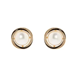 Orecchini perla e vortice Ginevra - Oro