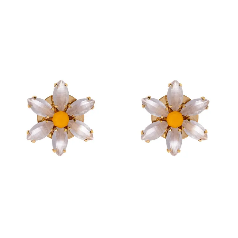 Orecchini piccola margherita Flora - Multicolor