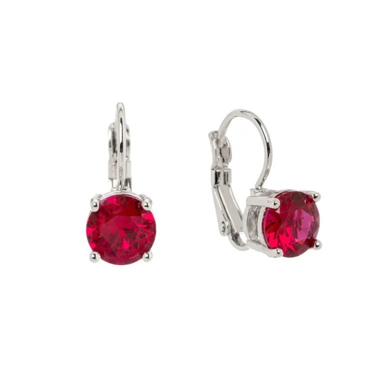 Orecchini punto luce monachella Kristall - Fucsia