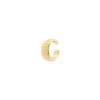 Orecchino Ear cuff mini cerchio a fasce trasversali Rania - Oro