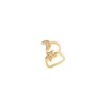 Orecchino Ear cuff mini cerchio, stellina e luna Rania - Oro